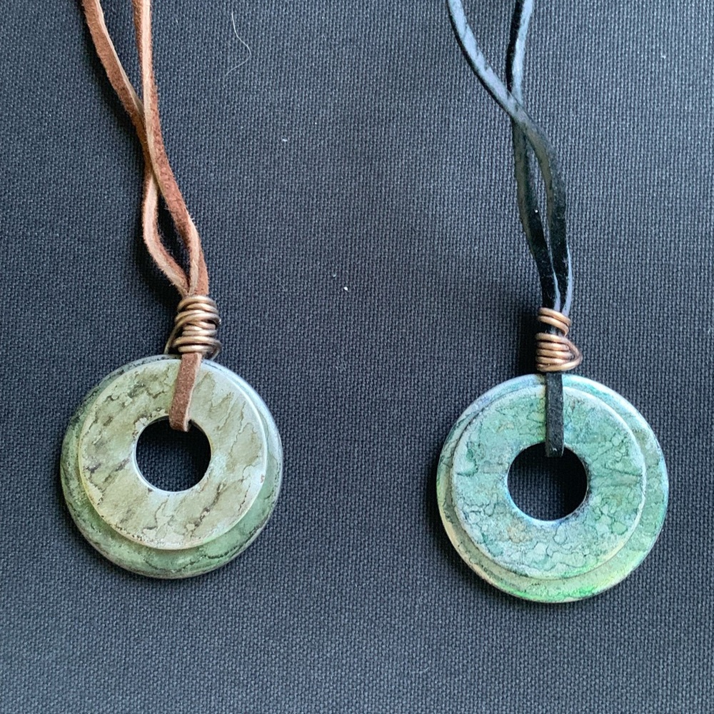 Handmade washer necklaces